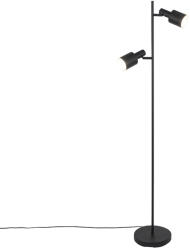 QAZQA Modern állólámpa fekete 2-lámpás - Stijn (102532)