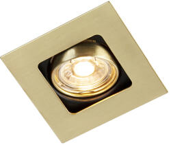 QAZQA Okos süllyesztett spotlámpa sárgaréz szögletes WiFi GU10-zel - Artemis (104658)