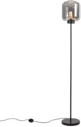 QAZQA Design állólámpa fekete füstüveggel - Qara (102195)