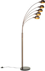 QAZQA Design állólámpa sötét bronz arannyal 5 lámpás - Sixties Marmo (105984)