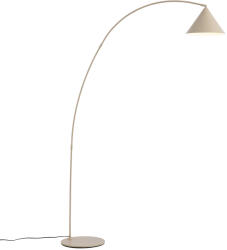 QAZQA Retro állólámpa bézs színben, fehér belsővel - Triangolo (109496)