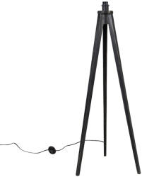 QAZQA Rusztikus állólámpa állvány fekete - Tripod Classic (103481)