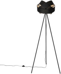 QAZQA Modern állólámpa fekete - Cloth (106615)