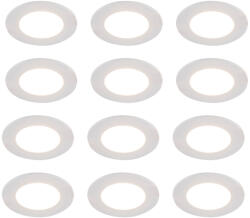 QAZQA 12 db-os beépíthető spotlámpa szett fehér, Dim-to-Warm LED-del 7W IP65 - Blanca (109340)