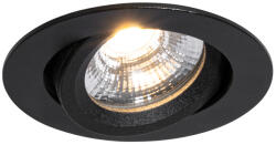 QAZQA Süllyesztett spotlámpa fekete dönthető 8, 2 cm LED-del, Dim to Warm IP54 Ultra Slim - Pupil (108288)