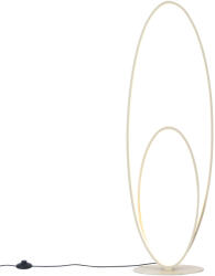 QAZQA Design állólámpa bézs színben, LED-del, 3 lépésben dimmelhető - Boomerang (109510)