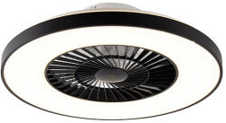 QAZQA Mennyezeti ventilátor fekete csillag effektussal 60cm LED-del, dimmelhető, távirányítóval - Climo (103505)