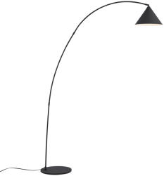 QAZQA Retro állólámpa fekete, fehér belsővel - Triangolo (109495)