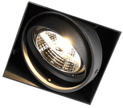QAZQA Beépített spotlámpa fekete GU10 AR70 keret nélküli - Oneon (98911)