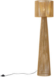 QAZQA Japandi állólámpa természetes színű lámpabúrával - Dart (110197)