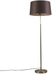 QAZQA Állólámpa arany/réz barna árnyékolóval 45 cm állítható - Parte (93222)