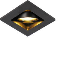 QAZQA Okos süllyesztett spot fekete, WiFi GU10 állítható - Qure (104613)