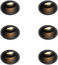 QAZQA 6 darabos modern, süllyesztett, forgatható és dönthető spotlámpa készlet - Alloy (109787)