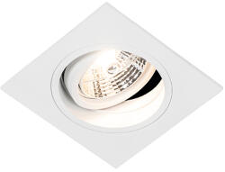 QAZQA Négyszögletes süllyesztett spotlámpa fehér állítható - Chuck 70 (102851)