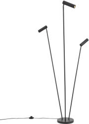 QAZQA Modern állólámpa fekete 3-lámpás GU10 35mm - Thomas (109440)