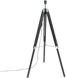 QAZQA Állólámpa fekete árnyékoló nélkül - Tripod (91869)
