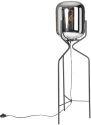 QAZQA Design állólámpa fekete füstüveggel - Bliss (102047)