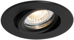 QAZQA Beépíthető spotlámpa fekete, dönthető, 6, 5 cm, LED-es, IP54, ultraf vékony - Pupil (108286)