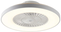 QAZQA Mennyezeti ventilátor fehér csillag effektussal 60cm LED-del, fényerőszabályzóval és távirányítóval - Climo (103504)