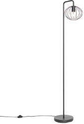 QAZQA Ipari állólámpa fekete 23 cm - Margarita (105356)