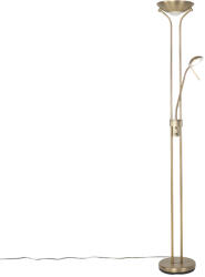 QAZQA Modern állólámpa bronz olvasólámpával, beépített LED-del, dim to warm - Diva (103420)