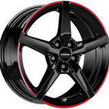 RONAL R69 Fényes fekete piros 5/112 18x8 ET35 76 - abroncsonline