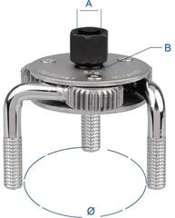 King Tony cheie filtru ulei 3 brate 75-120mm (9AE43)