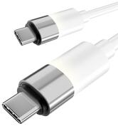 AVAX CB316 GLOWY 60W USB-C gyorstöltő kábel 1m, fehér (AVAX_CB316)