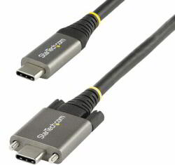 StarTech - 1 m-es USB-C kábel, oldalsó csavaros zár - USB31CCSLKV1M (USB31CCSLKV1M)