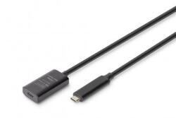 ASSMANN Assmann-DIGITUS Active USB 3.2 Gen2 10G hosszabbító kábel, USB-C - USB-C, 5m - DA-73112 (DA-73112)