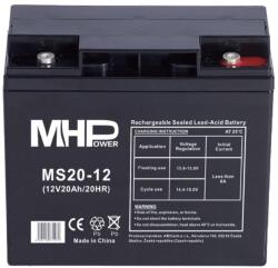 CARSPA MHPower MS20-12 AGM 12V/20Ah T5 ólomsavas akkumulátor (MS20-12)
