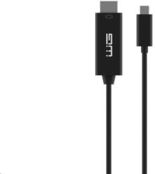 Winner Group WG - Type-C HDMI adatkábel, 3 méter, 4K, fekete (8106)