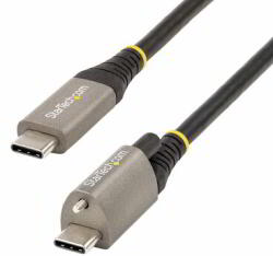StarTech - 1 m-es USB-C kábel, felső csavaros rögzítés - USB31CCTLKV1M (USB31CCTLKV1M)