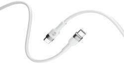 Forever Flexibilis USB-C/USB-C adatkábel 2m 100W fehér (GSM115430)