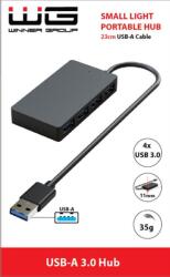 Winner Group WG - HUB USB-A és 4x USB-A, USB 3.0, 5Gbps, fekete színű (10727)