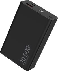 WINNER GROUP-WG WG - Power Bank 20000 mAh, USB-C PD 20W USB-A QC 22.5W, fekete (12930)
