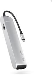 Epico 6in1 Slim Hub 8K USB-C csatlakozóval - ezüst (9915112100069)