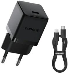  Baseus Palm gyors töltő USB-C 20W USB-C/USB-C adatkábel 1m Fekete (6932172677411)