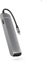 Epico 6in1 Slim Hub 8K USB-C csatlakozóval - szürke (9915112100070)