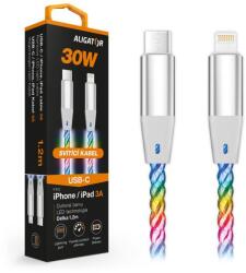 ALIGATOR Adatkábel LIGHT 3A, 30W USB-C/Lightning 1, 2m (DATKP63)