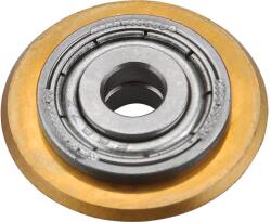 Fortum kézi csempeágó vágókerék a 4770808, 4770810, 4770812, csempevágókhoz, titánium-volfrám-karbid, 22×6×6mm, csapágyas (4770805)