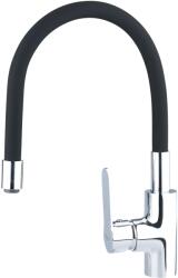 Balletto mosogató csaptelep hajlékony szilikon kifolyó csővel, 35mm, fekete (81120) (81120)