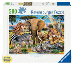 Ravensburger Puzzle 500 db - Vadállatok kölykei (12001026)