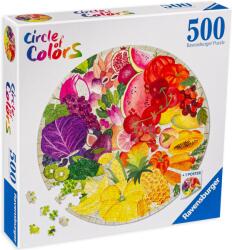 Ravensburger Кръгъл пъзел Ravensburger от 500 части - Плодове и зеленчуци (17169)