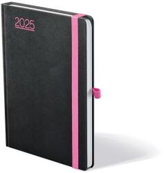 Kalendart Nero 2026 N021 A5 napi beosztású fekete-pink határidőnapló (26T021N-00E) - bestbyte