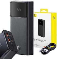Baseus power bank Star-Lord 20000 mAh 65W 2x USB-A/mikro USB/USB-C fekete (6932172634940)