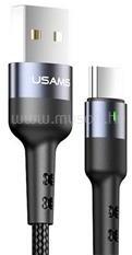 USAMS U26 adatkábel USB - Type-C, 100cm, FEKETE (SJ313TC01) (SJ313TC01)
