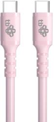 TB TOUCH TB USB C - USB C 60W zselés kábel 1m rózsaszínű (AKTBXKUCCZEL10P)