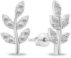 Brilio Silver Bájos ezüst fülbevaló cirkónium kővel EA857W