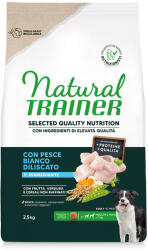 Natural Trainer 2x2, 5kg Natural Trainer Selected Quality Nutrition Adult Medium & Maxi fehér hal száraz kutyatáp